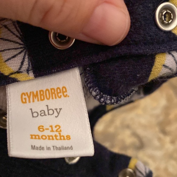 Navy and yellow lemon dress 6-12 months - Picture 3 of 3